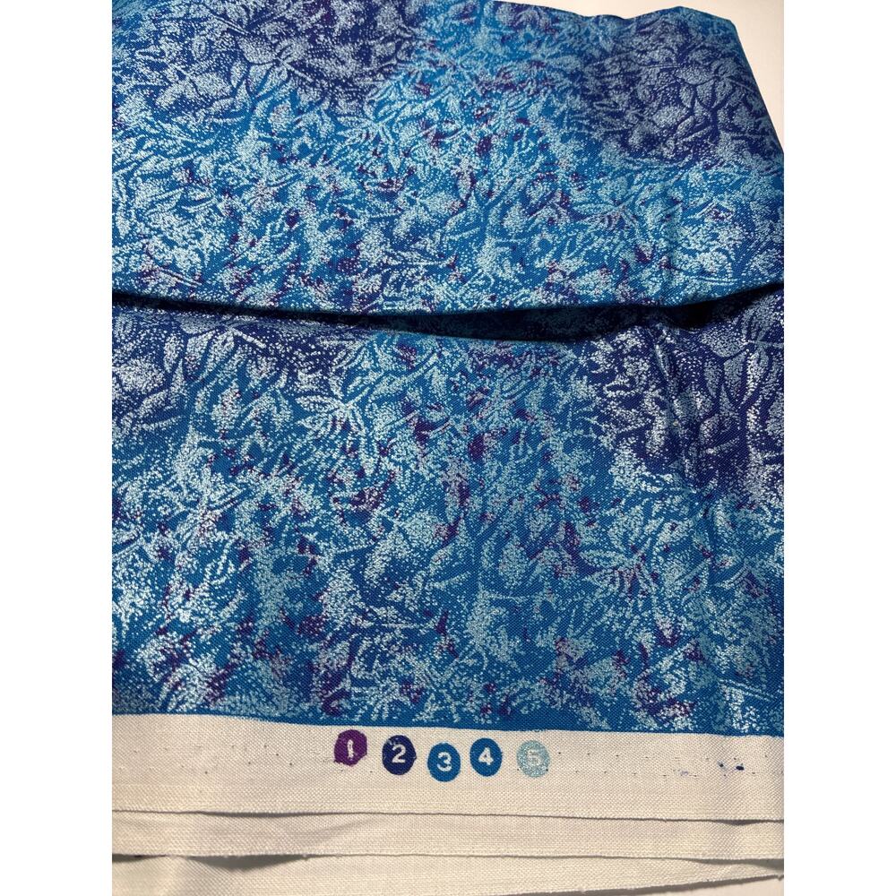 Quilt Fabric FAIRY FROST blue pearlized CM-376 1‎ yd x 44" Michael Miller OOP - Picture 3 of 3